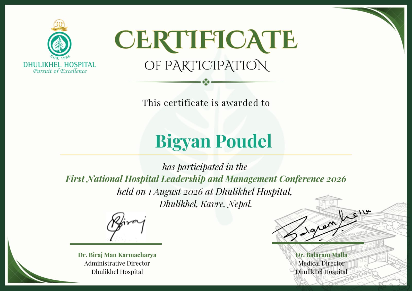 First National Hospital Leadership & Management Conference